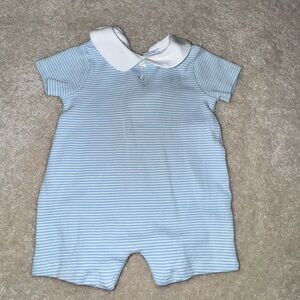 Edgehill Collection Light Blue Striped Bodysuit